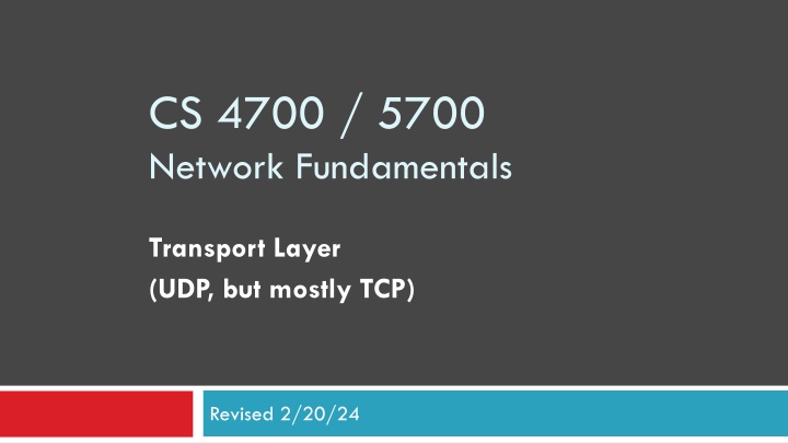 cs 4700 5700 network fundamentals