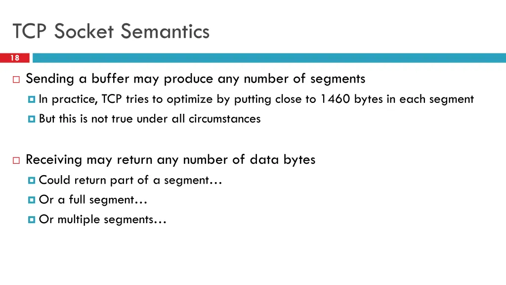 tcp socket semantics 2