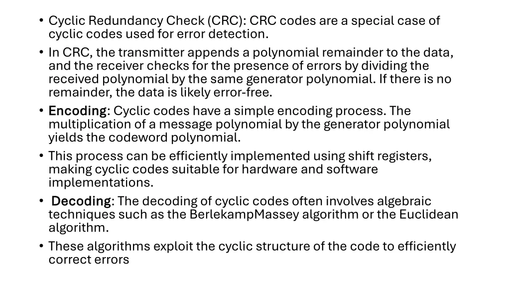 cyclic redundancy check crc crc codes