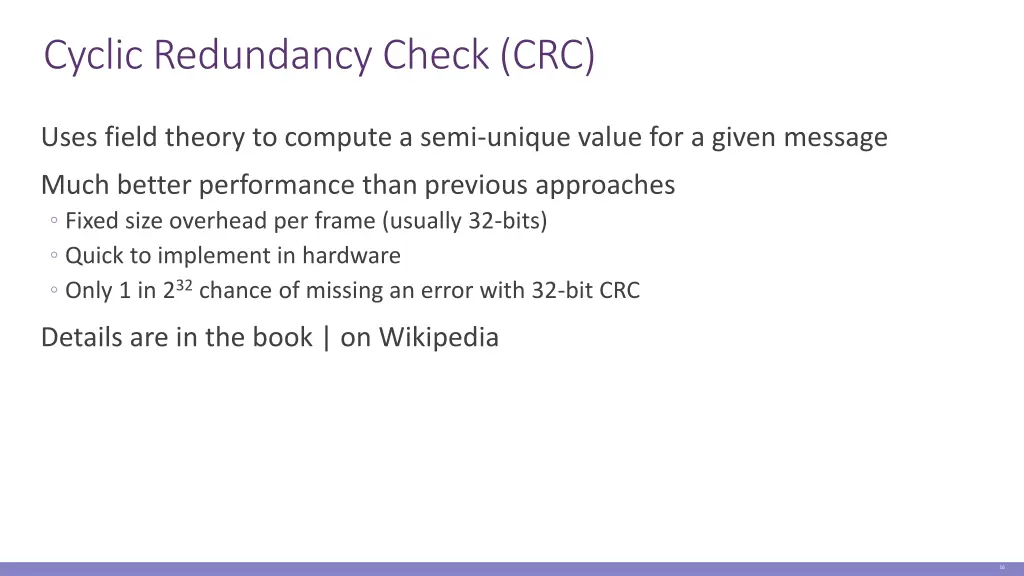 cyclic redundancy check crc