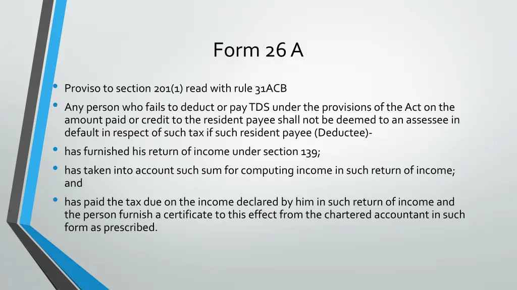 form 26 a