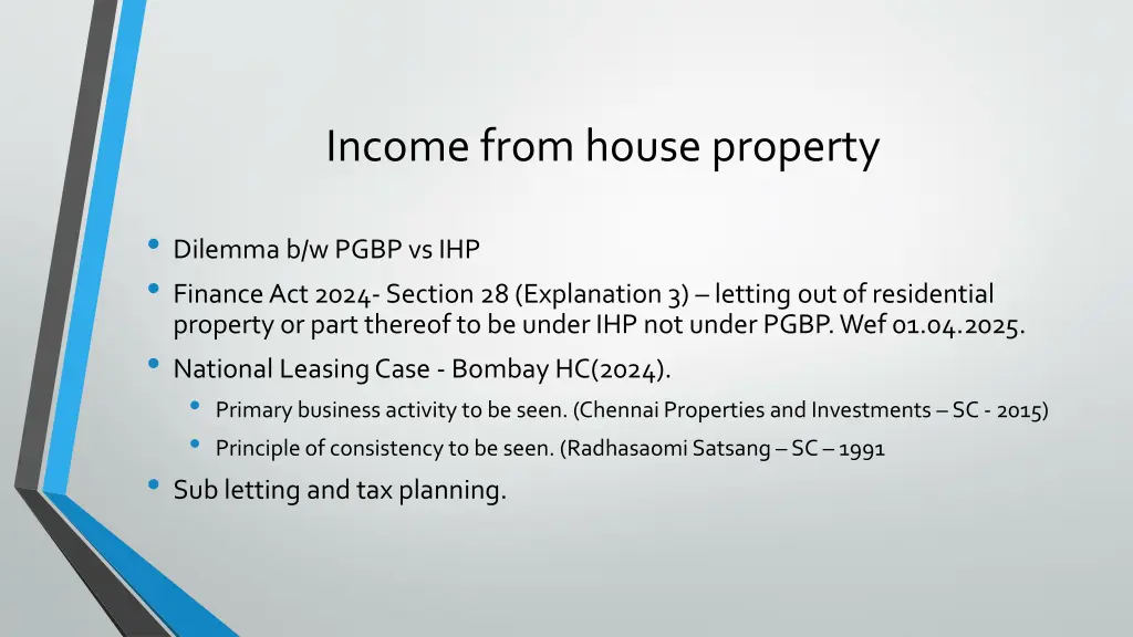 income from house property