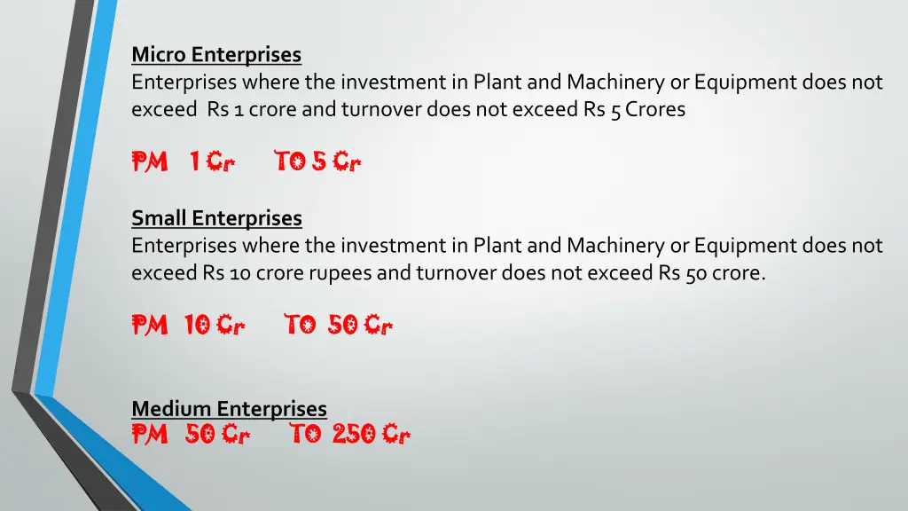 micro enterprises enterprises where