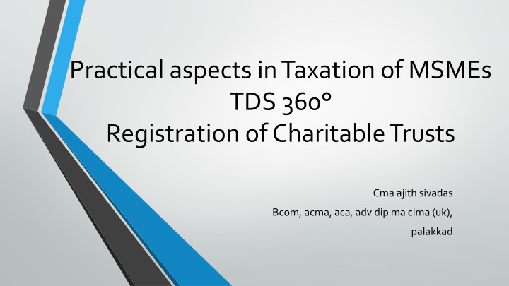 practical aspects in taxation of msmes