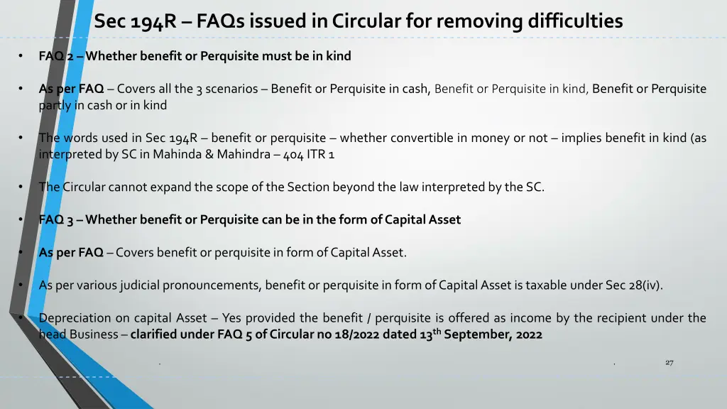 sec 194r faqs issued in circular for removing 2