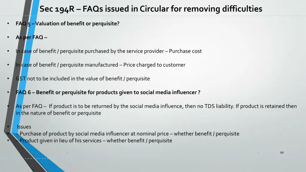 sec 194r faqs issued in circular for removing 4