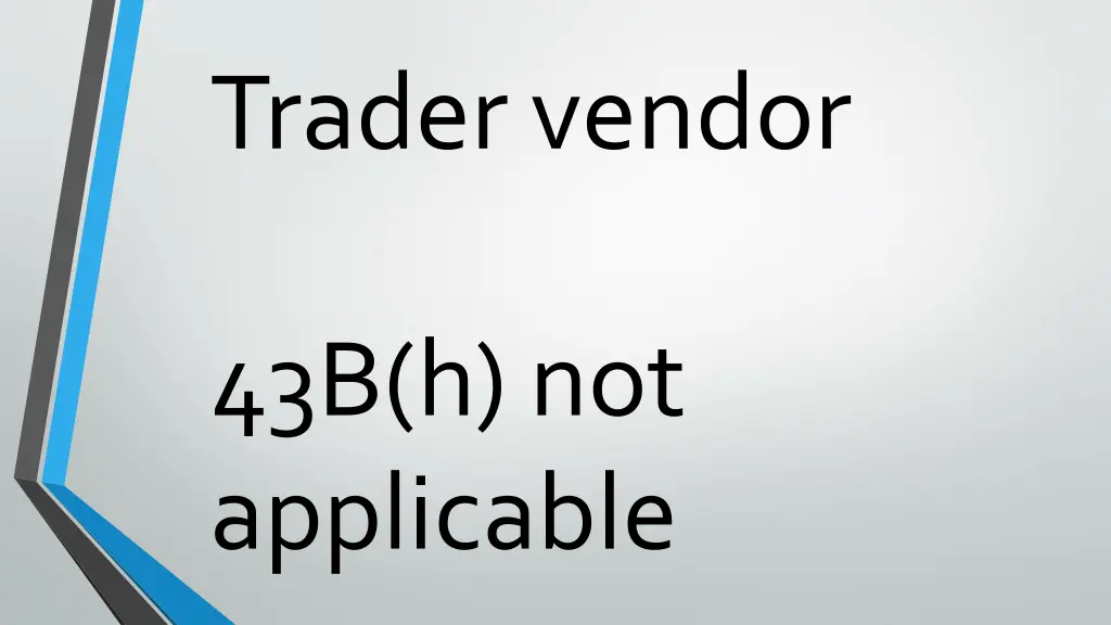 trader vendor