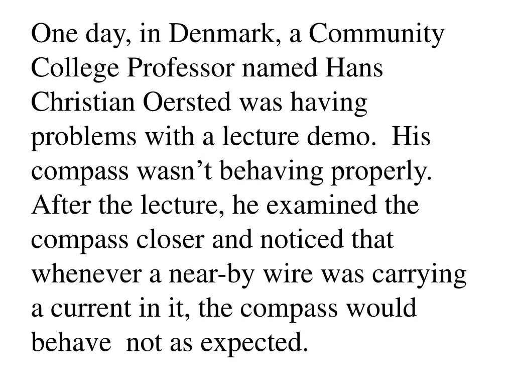 one day in denmark a community college professor