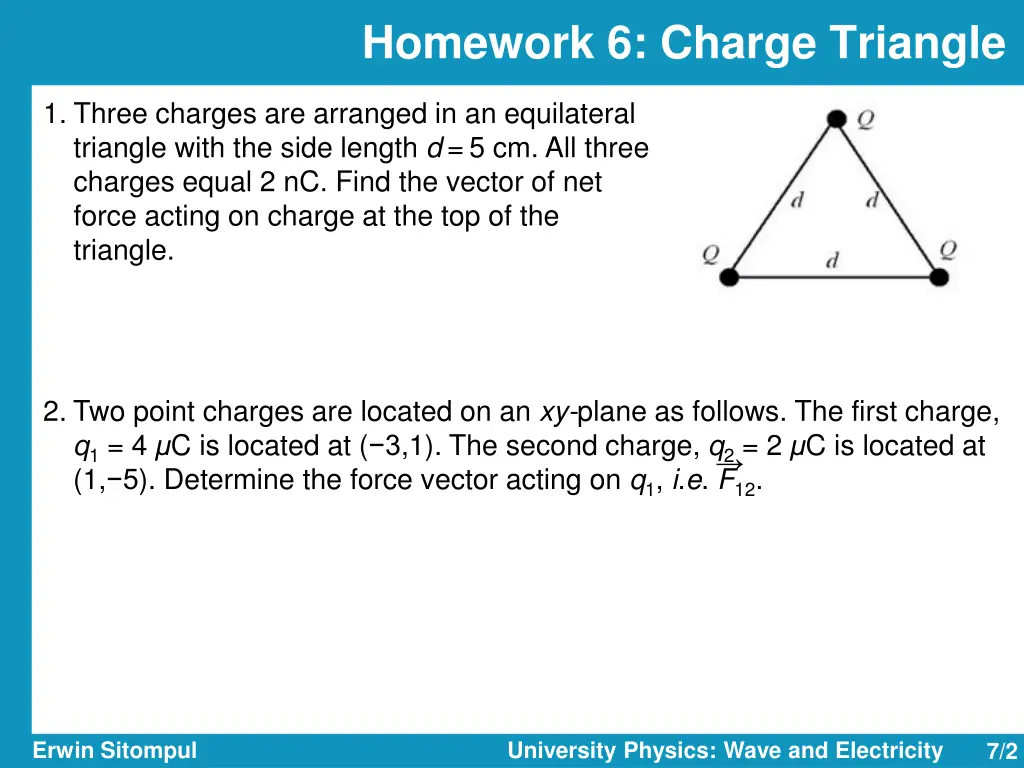 homework 6 charge triangle