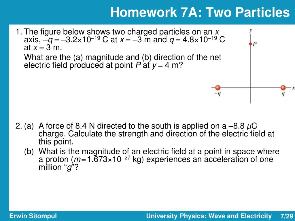 homework 7a two particles
