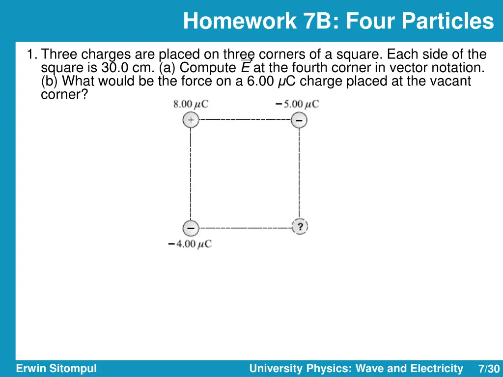homework 7b four particles