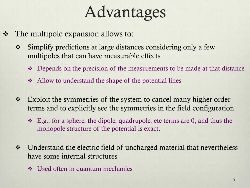 advantages