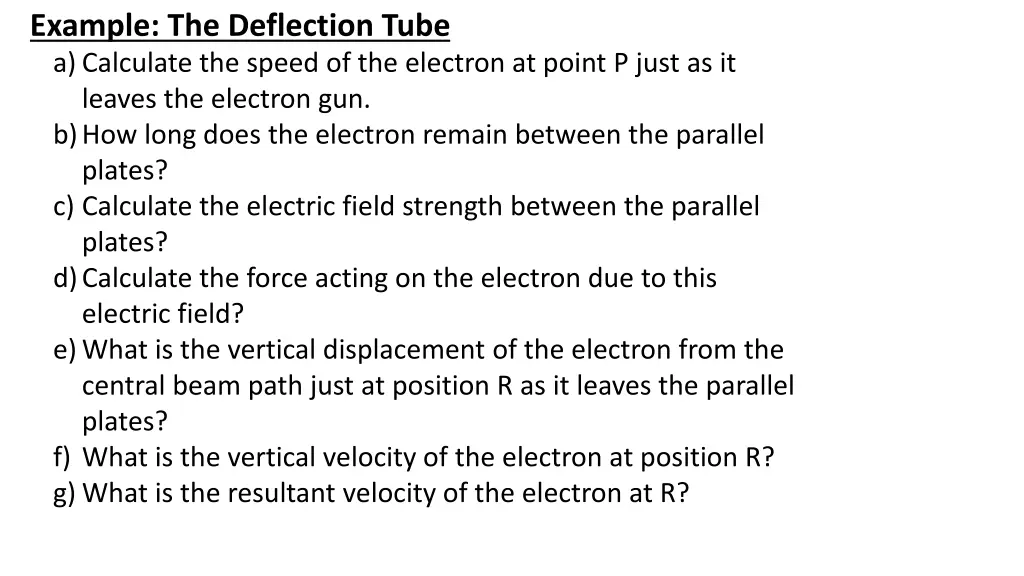 example the deflection tube 1