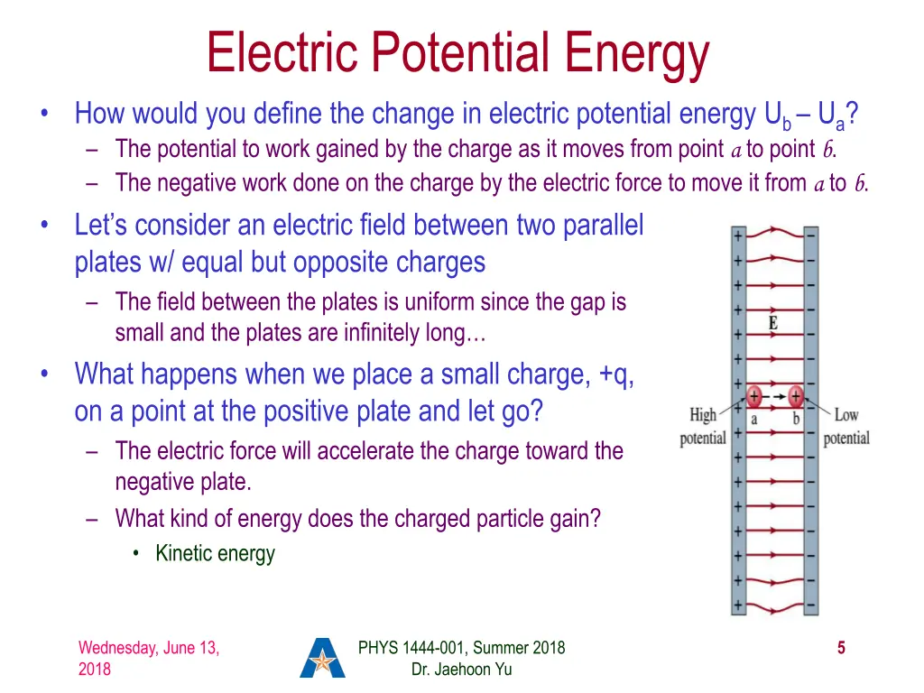 electric potential energy how would you define