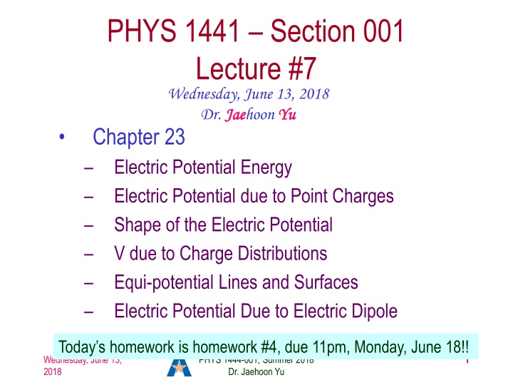 phys 1441 section 001 lecture 7 wednesday june
