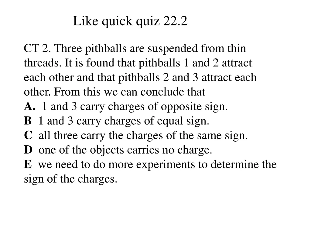like quick quiz 22 2