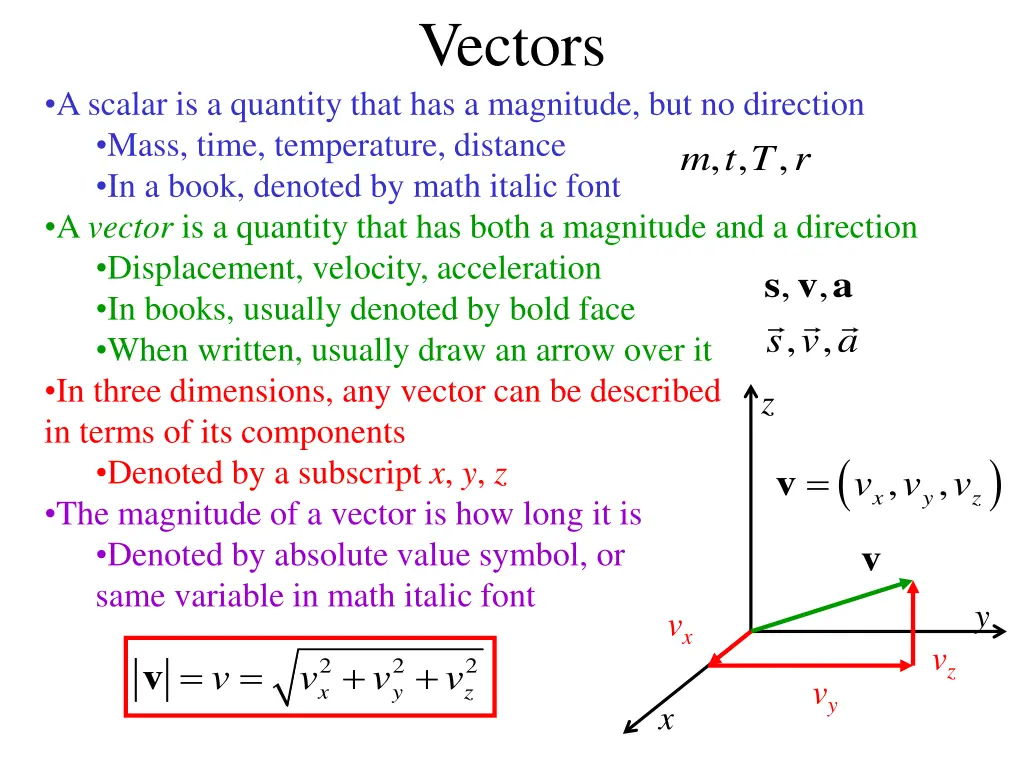 vectors