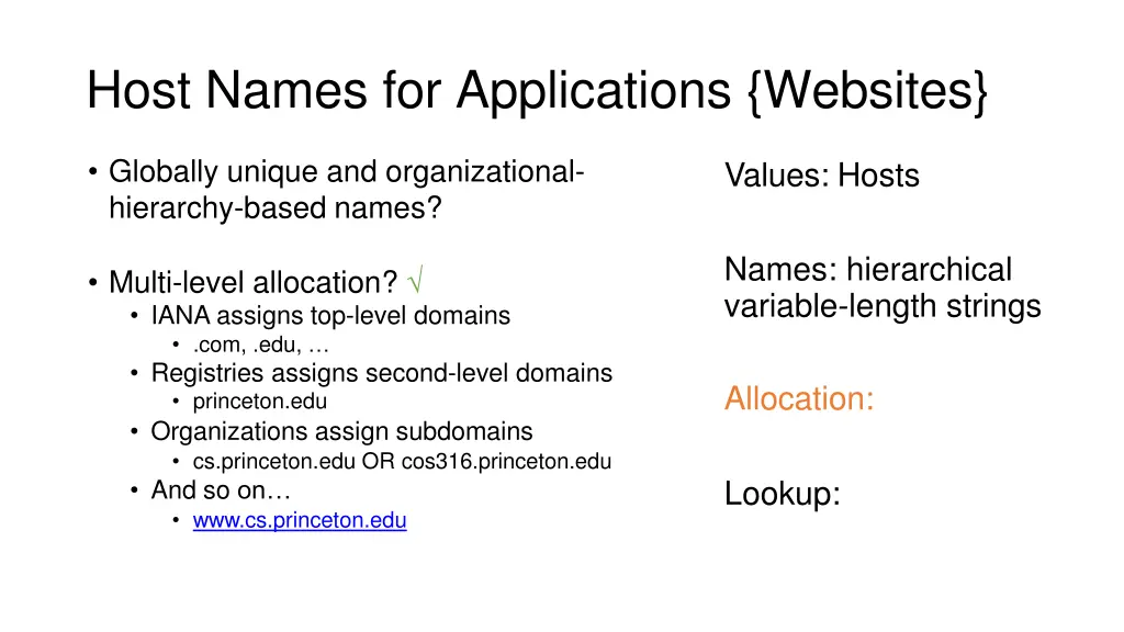 host names for applications websites 2