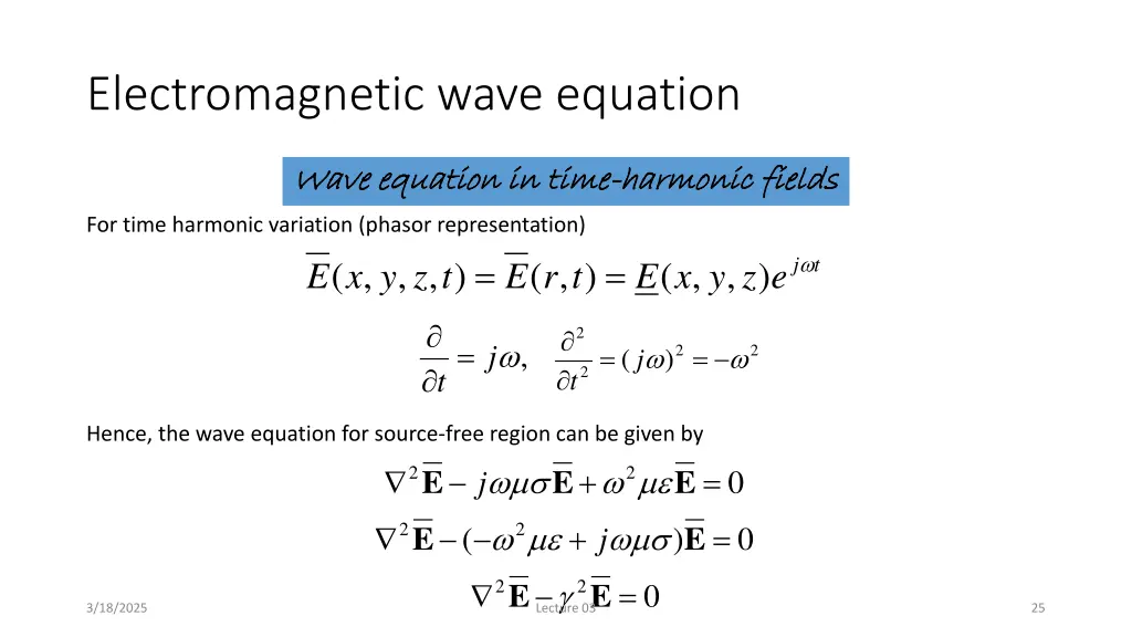 electromagnetic wave equation 3