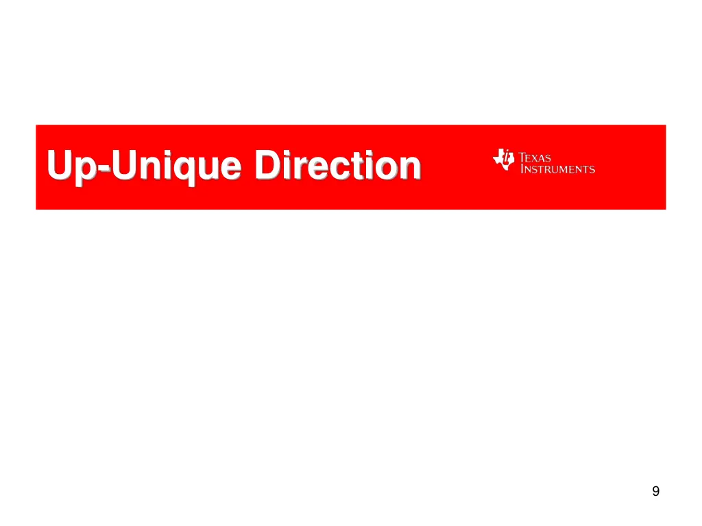 up unique direction