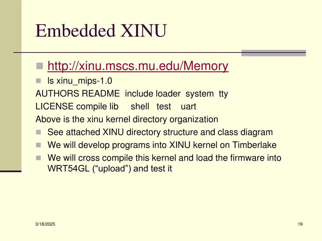 embedded xinu 1