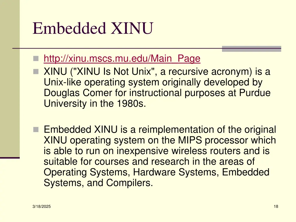 embedded xinu