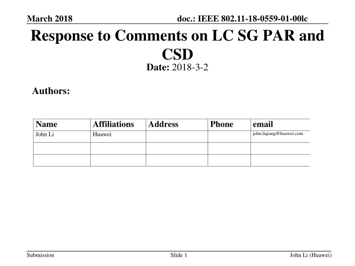 march 2018 response to comments