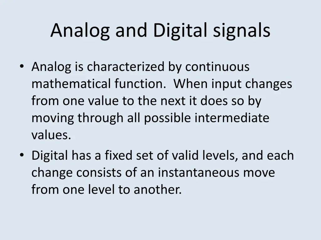 analog and digital signals