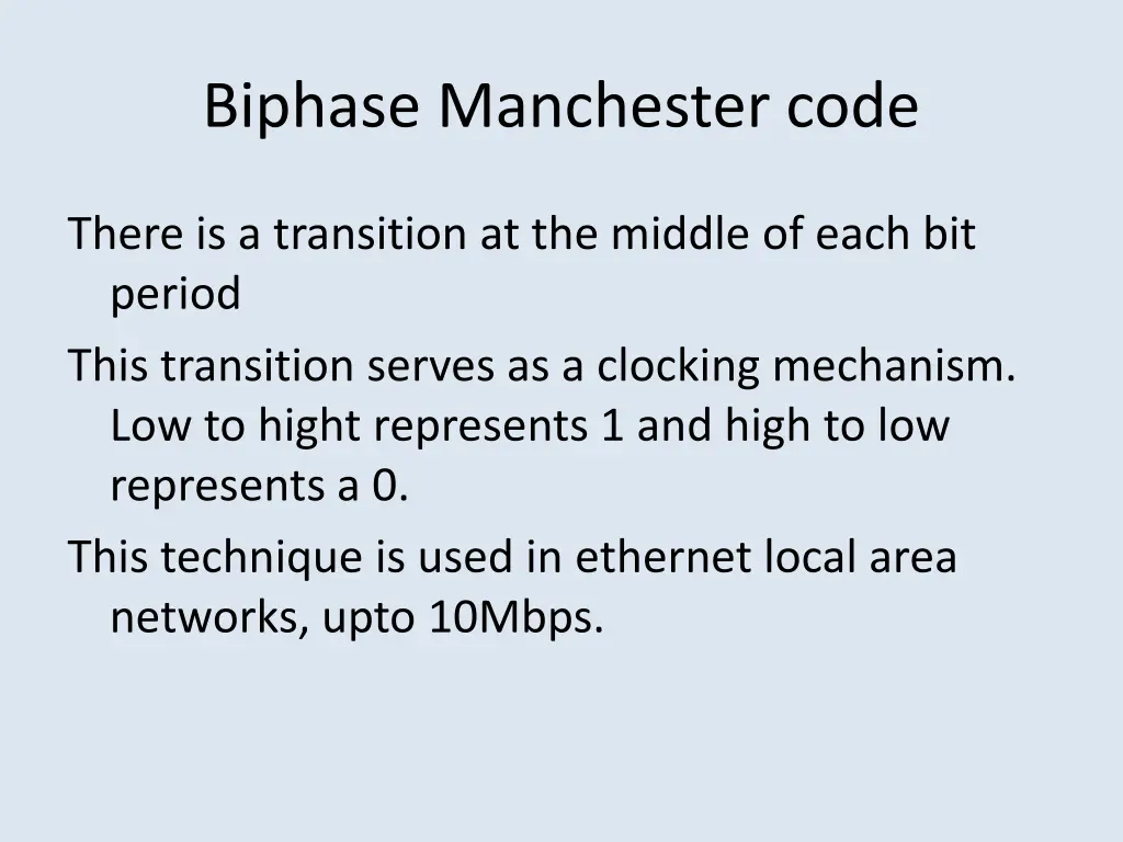 biphase manchester code