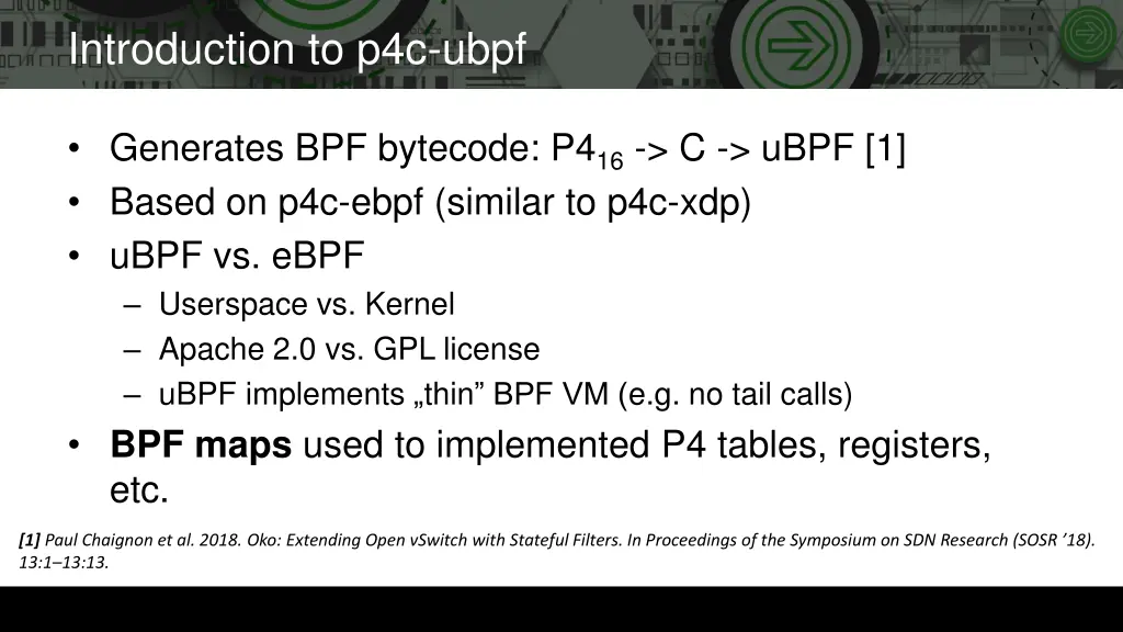 introduction to p4c ubpf