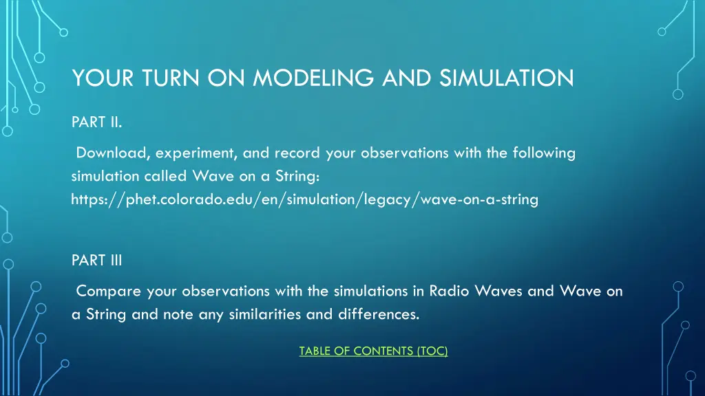 your turn on modeling and simulation 1