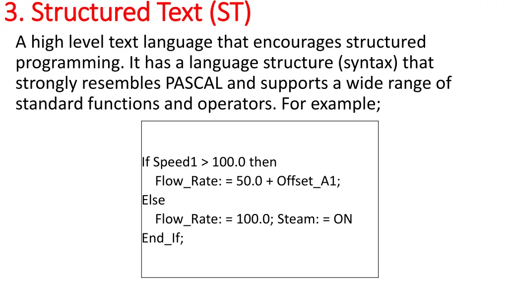 3 structured text st 3 structured text st a high