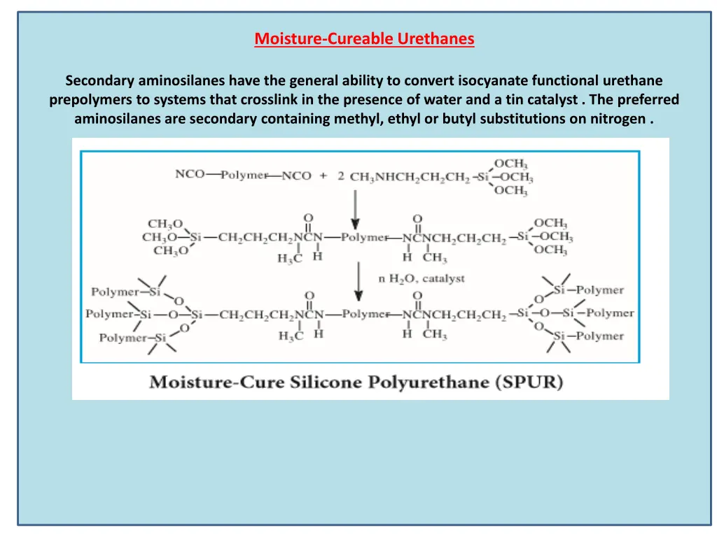 moisture cureable urethanes