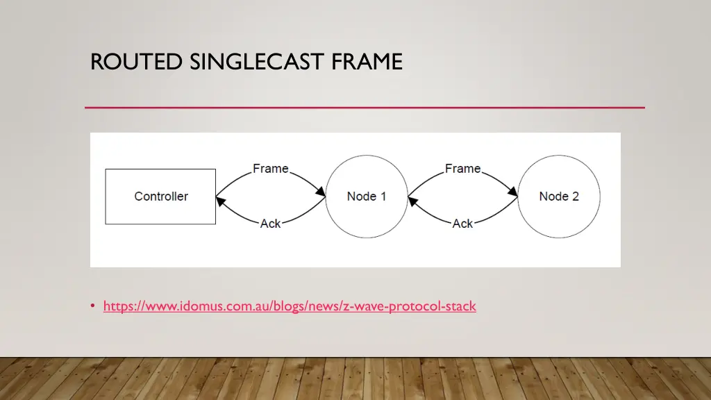 routed singlecast frame