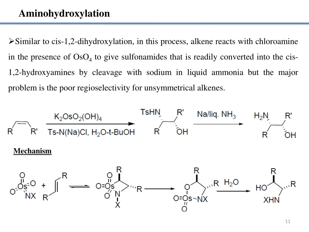 aminohydroxylation