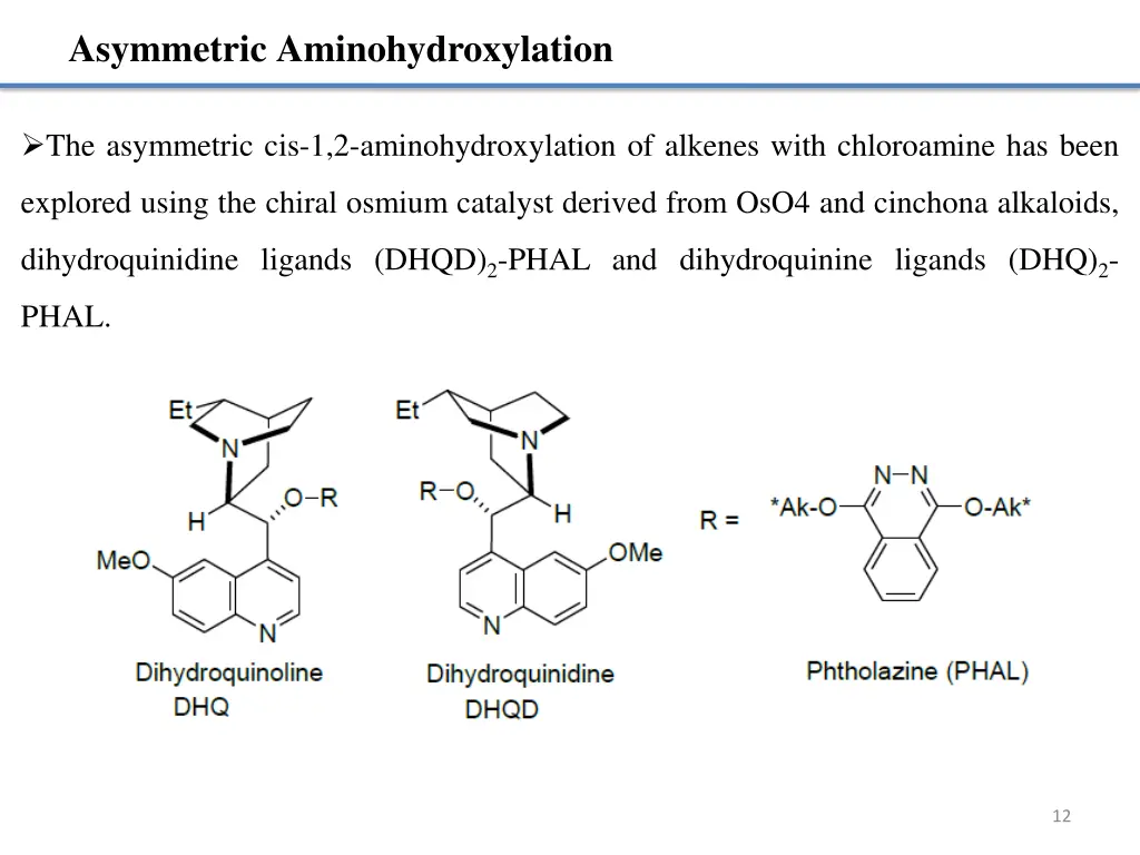 asymmetric aminohydroxylation