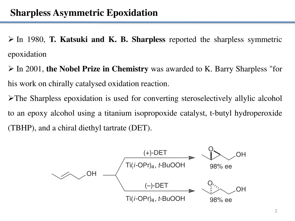 sharpless asymmetric epoxidation