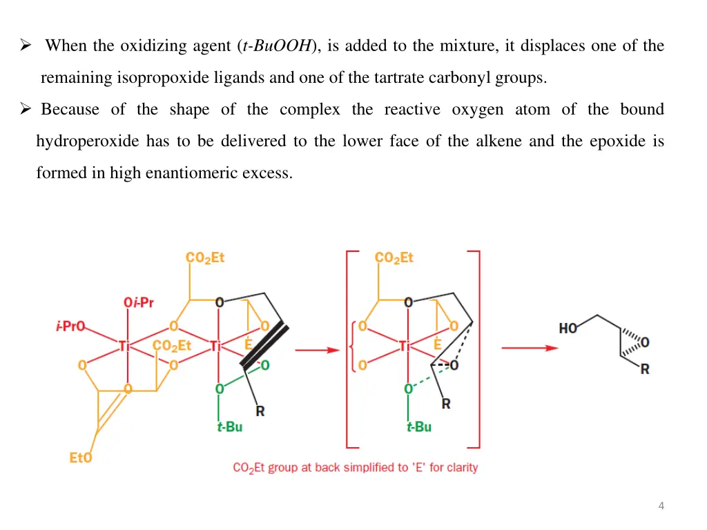 when the oxidizing agent t buooh is added
