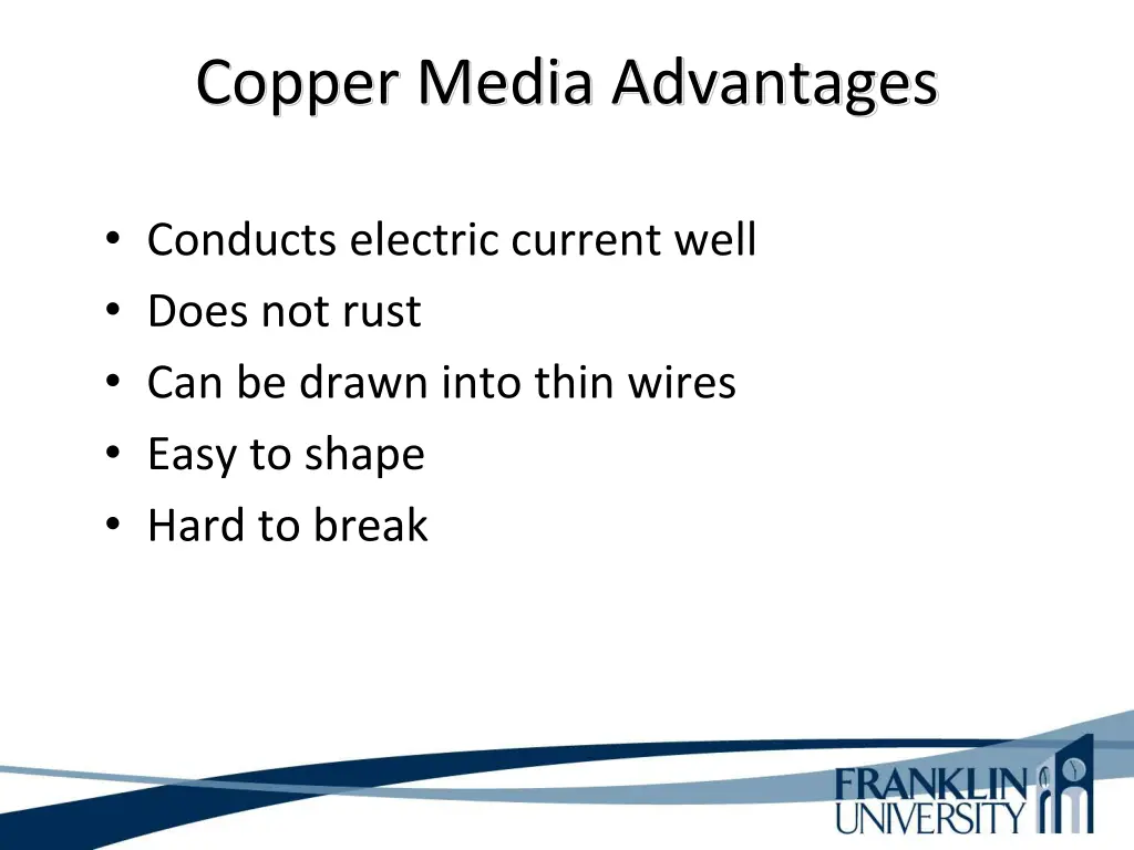 copper media advantages