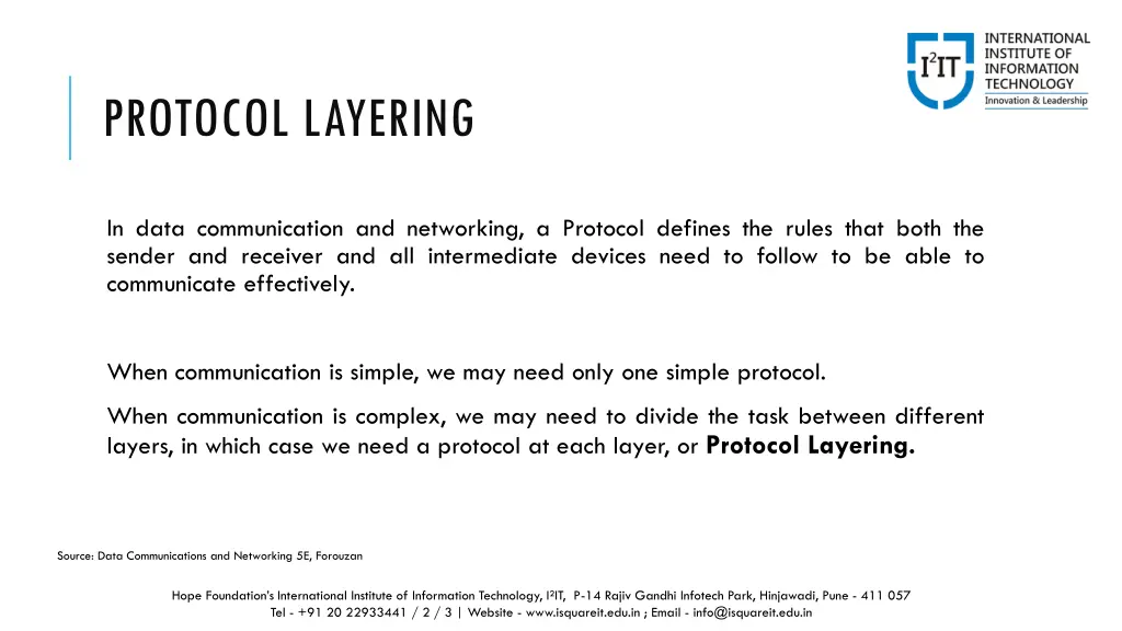 protocol layering