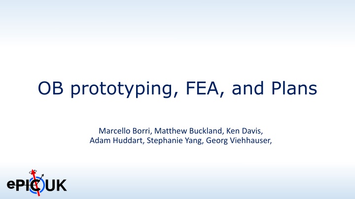 ob prototyping fea and plans