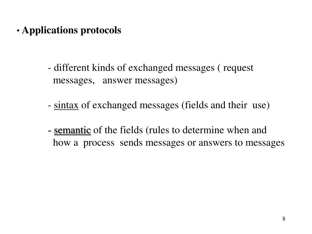 applications protocols