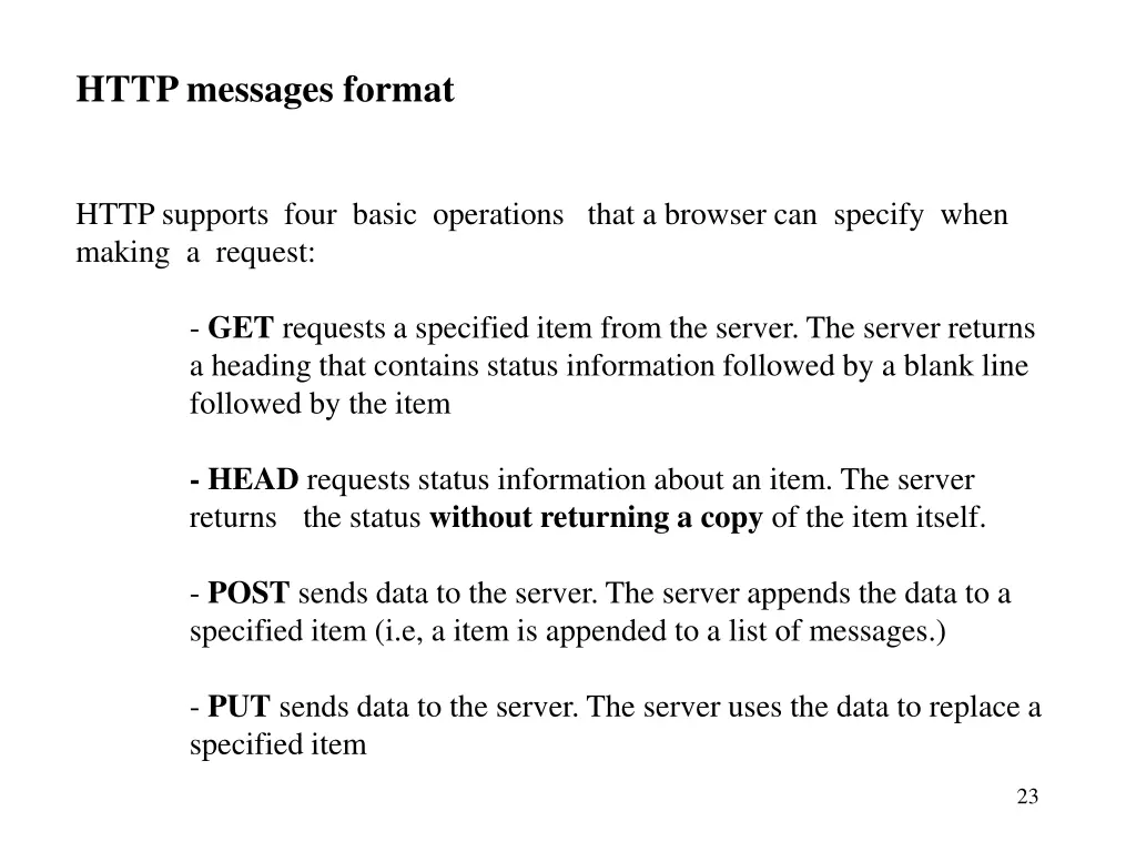 http messages format