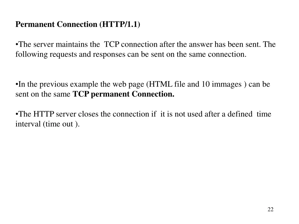 permanent connection http 1 1