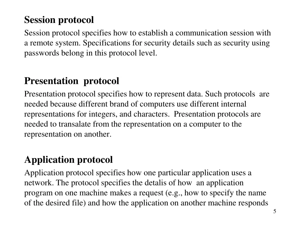 session protocol session protocol specifies