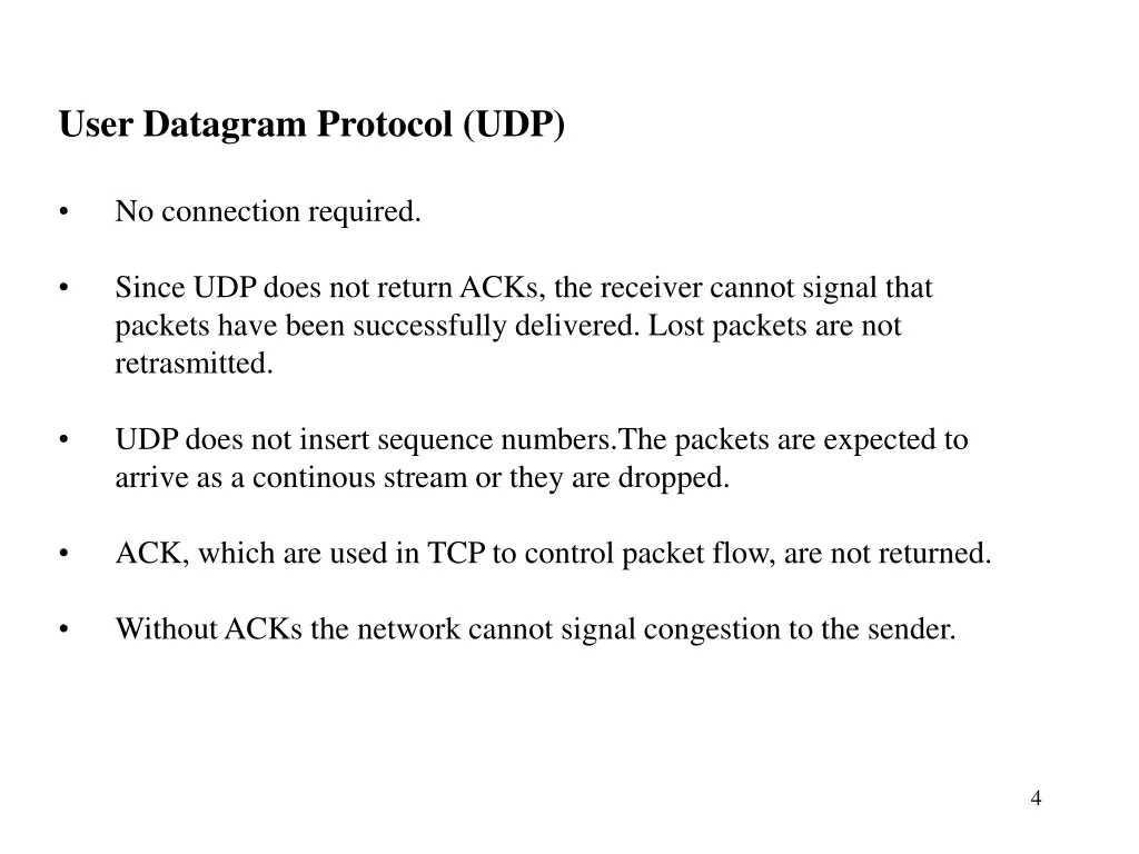 user datagram protocol udp