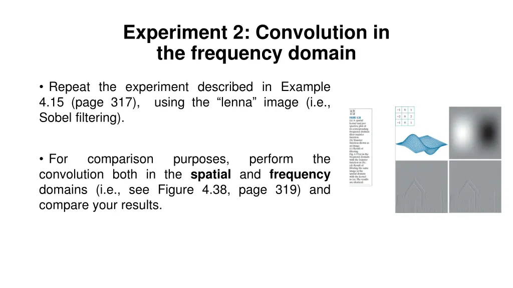 experiment 2 convolution in the frequency domain