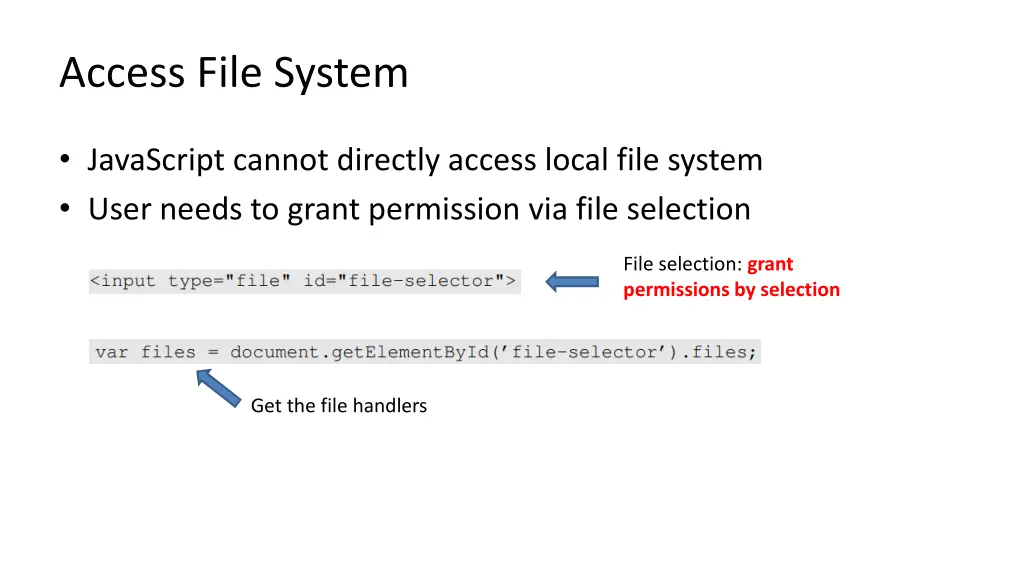 access file system
