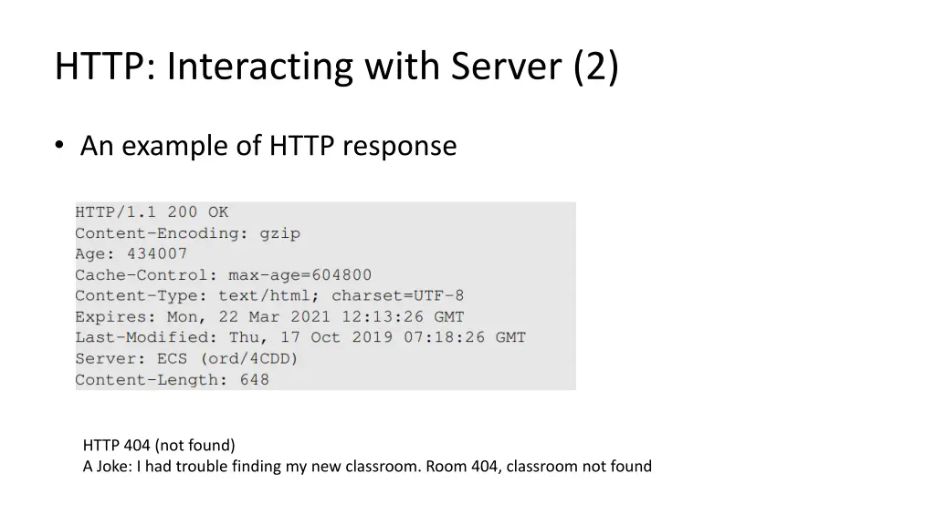http interacting with server 2