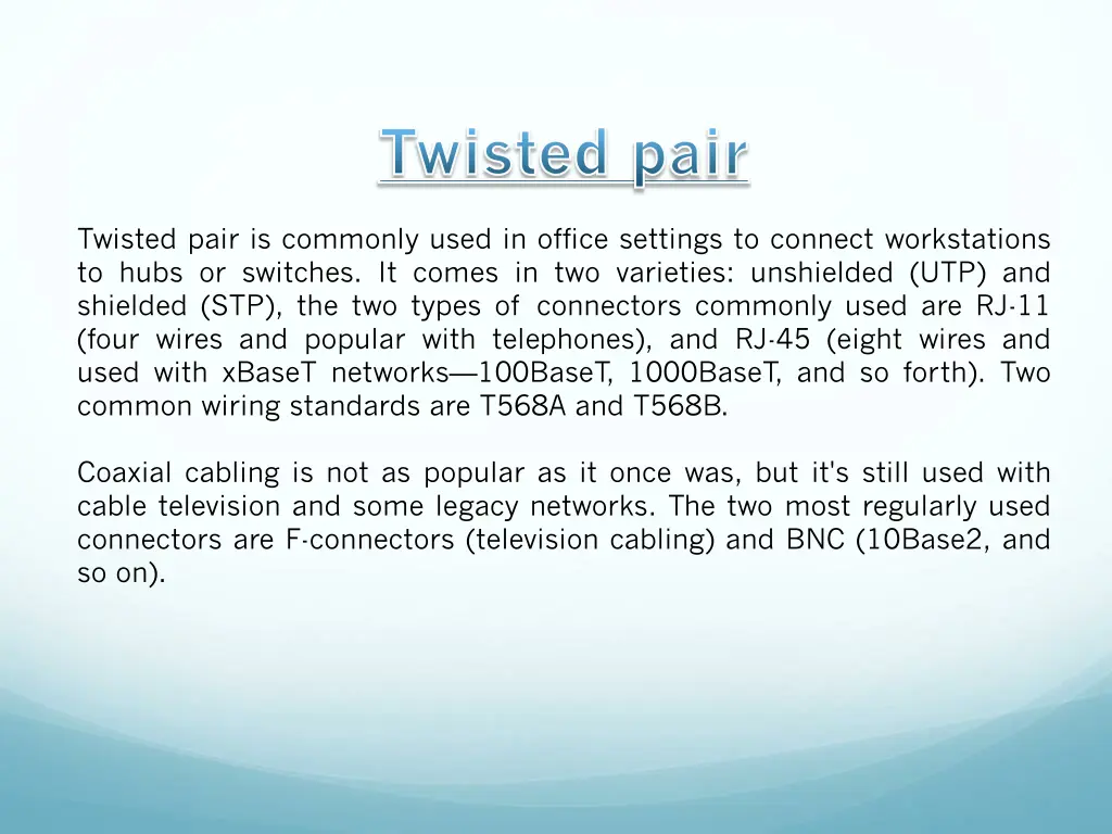 twisted pair